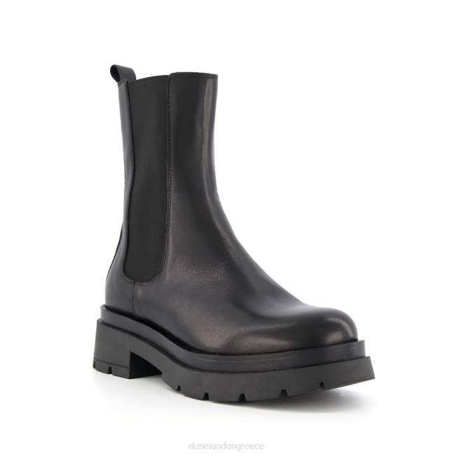 Dune London μαύρος γυναίκες μποτάκια τσέλσι με χοντρή σόλα J84Z371 φοίνικας