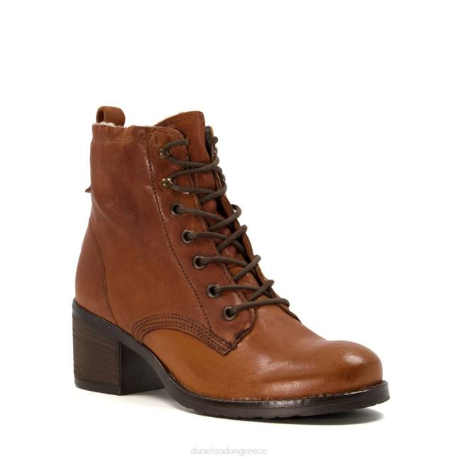 Dune London βυρσοδέψω γυναίκες δερμάτινα μποτάκια με επένδυση με τακούνι J84Z420 πατσίε δ