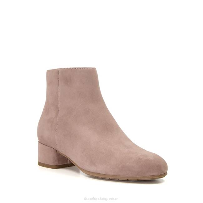 Dune London τεφρόχρουν χρώμα γυναίκες σουέτ με χαμηλό τακούνι μποτάκια J84Z495 πίπι