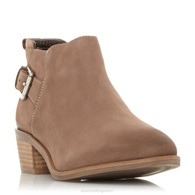 Dune London τεφρόχρουν χρώμα γυναίκες μποτάκια με τακούνι με αγκράφα J84Z650 πιέρα