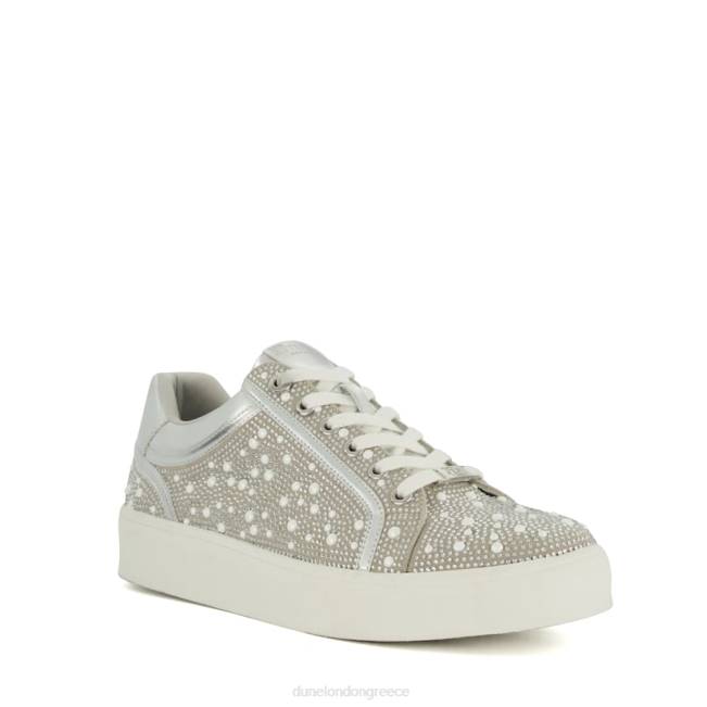Dune London ασήμι γυναίκες μεταλλικά γυμναστήρια διακοσμημένα με διαμάντι J84Z206 everleas