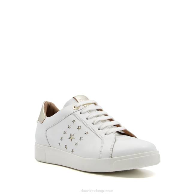 Dune London άσπρο γυναίκες λεπτομέρεια κορδόνια με αστέρια J84Z636 σαμπούκος