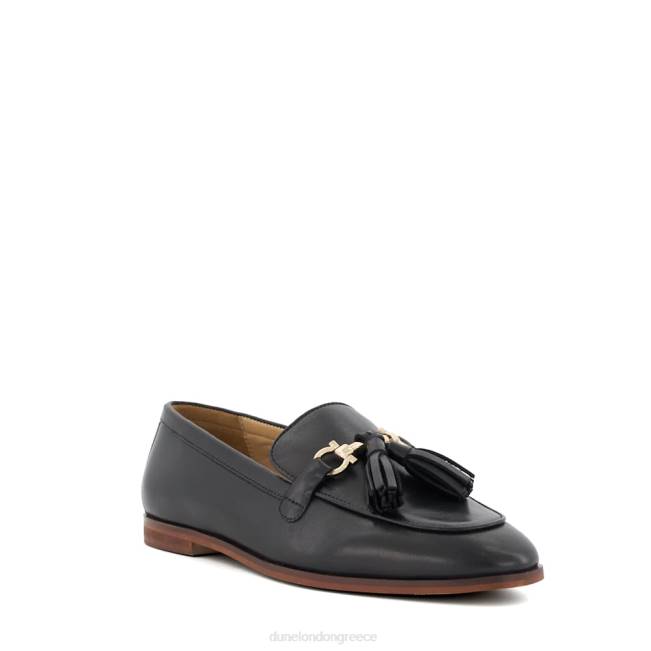 Dune London μαύρος γυναίκες loafers με τσιμπούκι και φούντα J84Z419 γιάδα