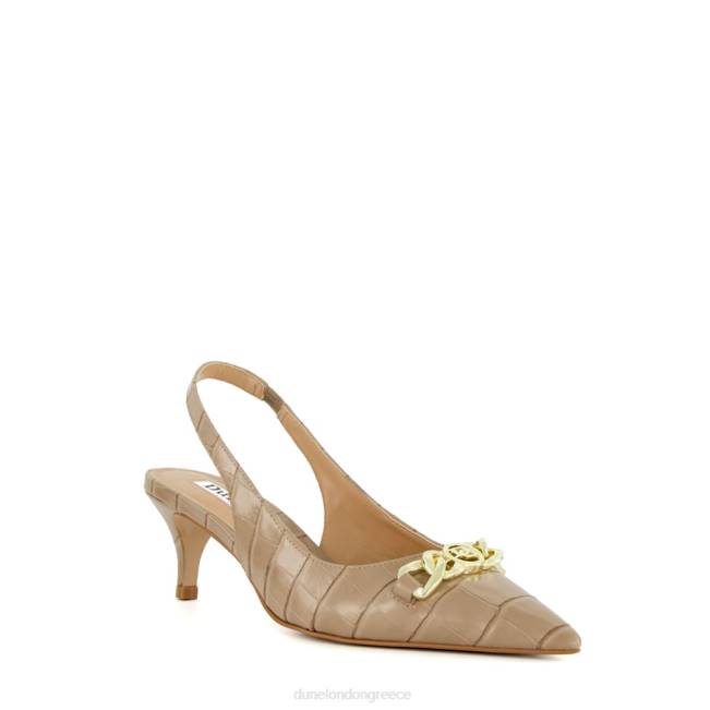 Dune London τεφρόχρουν χρώμα γυναίκες γήπεδα με τακούνια γατούλας με αλυσίδα J84Z470 ρεύμα