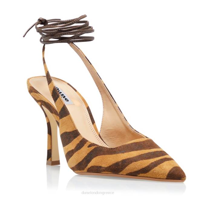 Dune London ζέβρα γυναίκες παπούτσια δικαστηρίου με γραβάτα J84Z514 τσίρκο