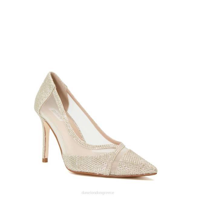 Dune London χρυσός γυναίκες αθλητικά παπούτσια με μεταλλικό τακούνι J84Z554 τράπεζες