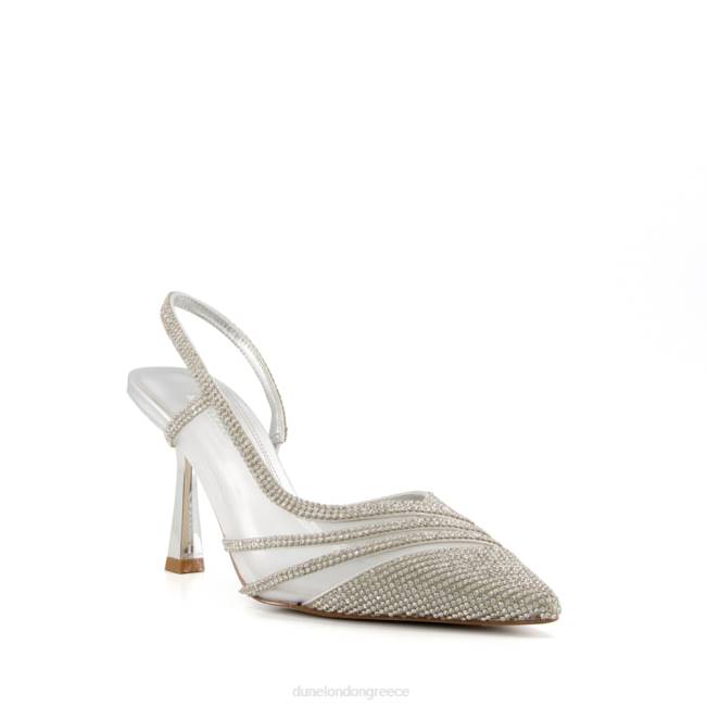 Dune London ασήμι γυναίκες στολισμένες γόβες δικαστηρίου J84Z640 champer