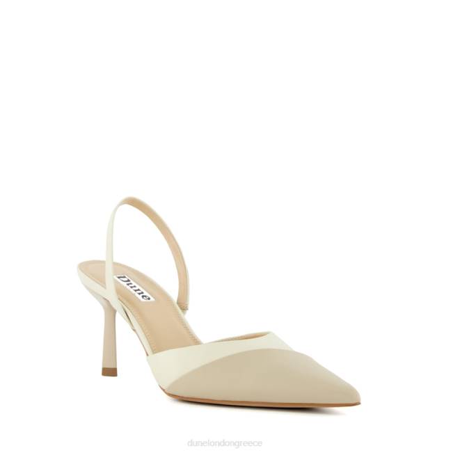 Dune London εκρού γυναίκες παπούτσια γηπέδου με slingback J84Z467 καμπάνια