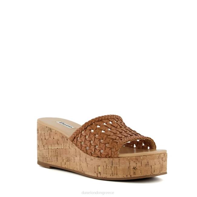 Dune London βυρσοδέψω γυναίκες υφαντά σανδάλια από φελλό J84Z138 Katey