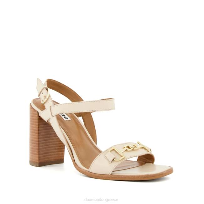 Dune London εκρού γυναίκες πέδιλα με τακούνι με τακούνι J84Z199 τζίλι