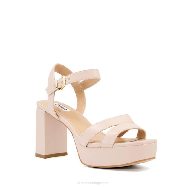 Dune London γυμνός γυναίκες δερμάτινα πέδιλα στη μέση της πλατφόρμας J84Z255 λυωμένος