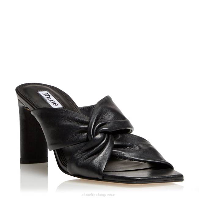Dune London μαύρος γυναίκες συστροφή κόμπος μουλάρι J84Z390 μαγνήτης