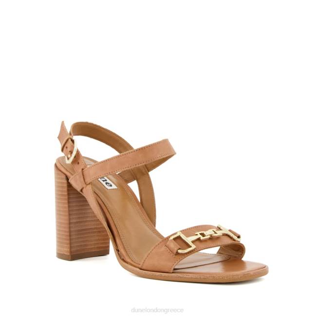 Dune London βυρσοδέψω γυναίκες Σανδάλια με μεταλλική επένδυση και τακούνι J84Z479 τζίλι