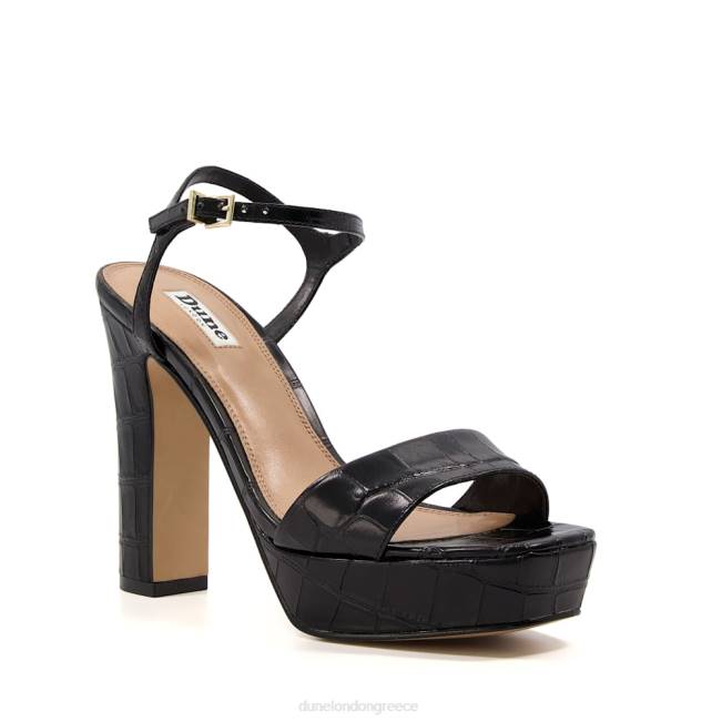 Dune London μαύρος γυναίκες σανδάλια με τακούνι με τιράντες πλατφόρμας J84Z504 ταίρι