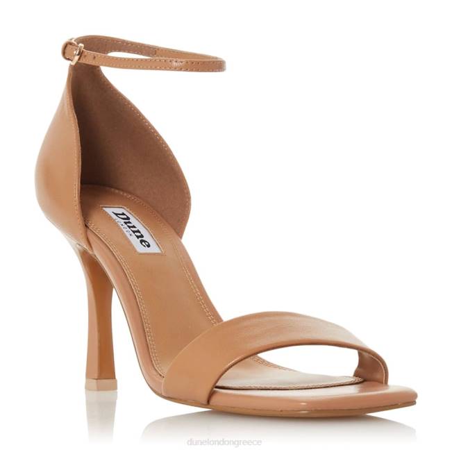 Dune London καμήλα γυναίκες τετράγωνα ψηλοτάκουνα σανδάλια J84Z573 meri