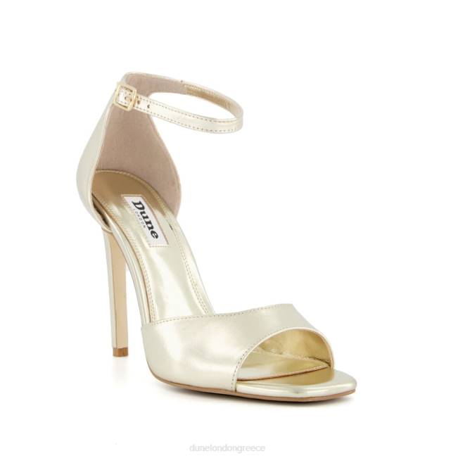 Dune London σαμπάνια γυναίκες σανδάλια με τακούνι δύο τμημάτων J84Z646 ομίχλη