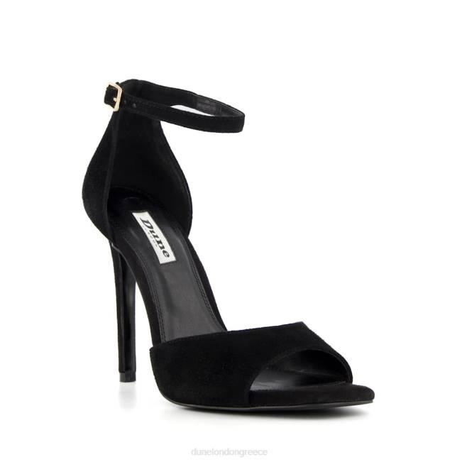 Dune London μαύρος γυναίκες σανδάλια με τακούνι δύο τμημάτων J84Z647 ομίχλη