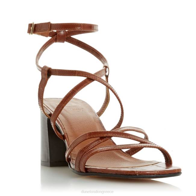 Dune London βυρσοδέψω γυναίκες σανδάλια με λουράκια με τακούνι J84Z657 εμπνέω