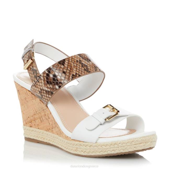 Dune London άσπρο γυναίκες σφήνα σανδάλια J84Z673 kendyll