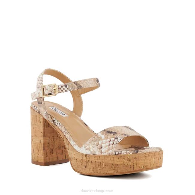 Dune London φυσικός γυναίκες σανδάλια από φελλό-πλατφόρμα J84Z80 Τζόντι