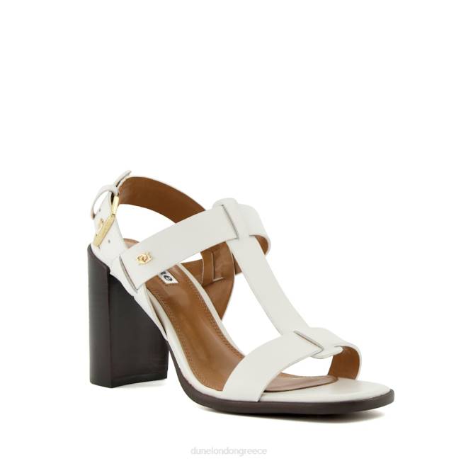 Dune London άσπρο γυναίκες σανδάλια slingback με τακούνι J84Z226 Τζέισι