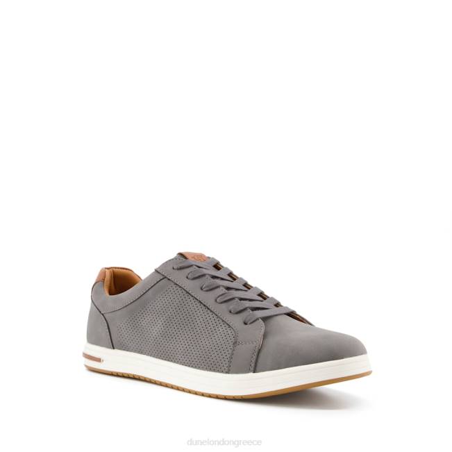 Dune London γκρί άνδρες διάτρητα κορδόνια J84Z743 tezzy