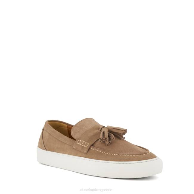 Dune London τεφρόχρουν χρώμα άνδρες casual σουέτ loafers με φούντα J84Z699 κρεβατιού
