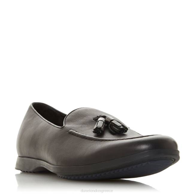 Dune London μαύρος άνδρες loafer λεπτομέρεια φούντας J84Z872 Περθ