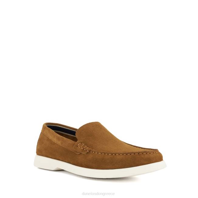 Dune London βυρσοδέψω άνδρες topstitch casual loafers J84Z695 buftonn