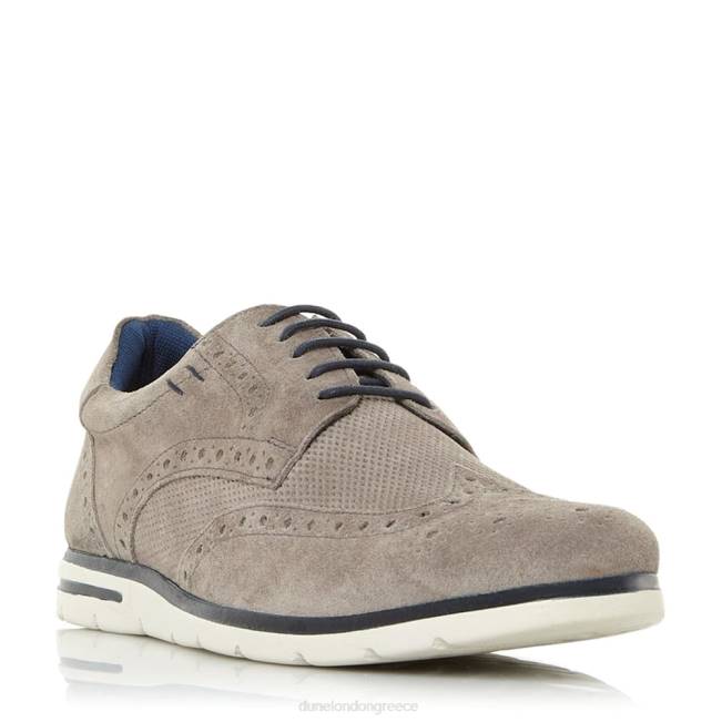 Dune London γκρί άνδρες δαντέλα brogue σφήνα J84Z875 barry