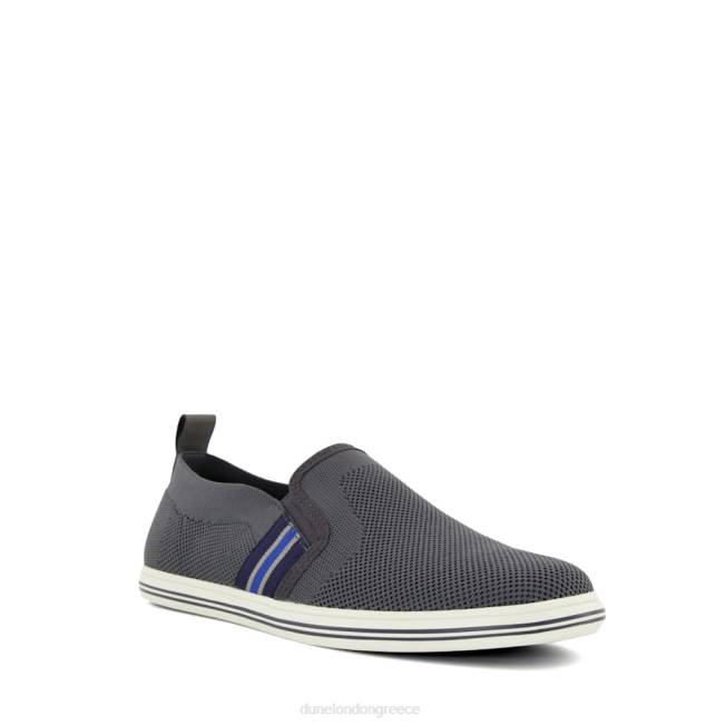 Dune London γκρί άνδρες casual παπούτσια με ρίγες J84Z783 ευρύτερη