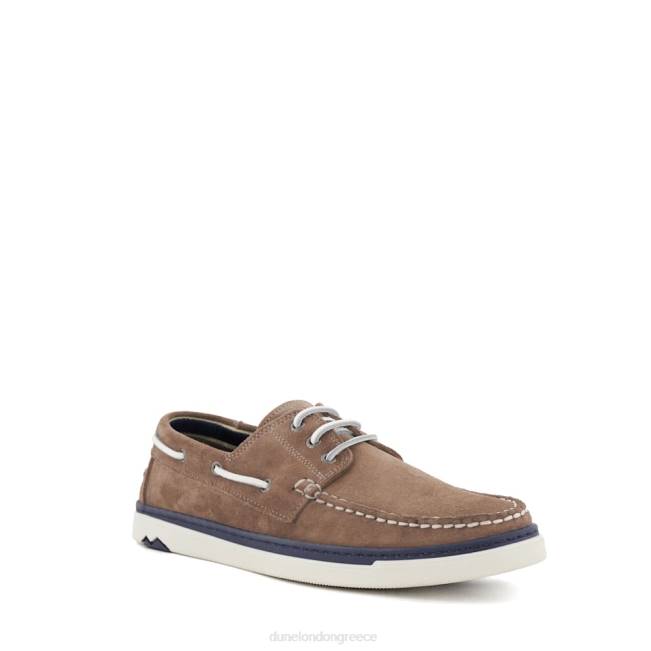 Dune London γκρί άνδρες casual boat shoes J84Z821 τόξο