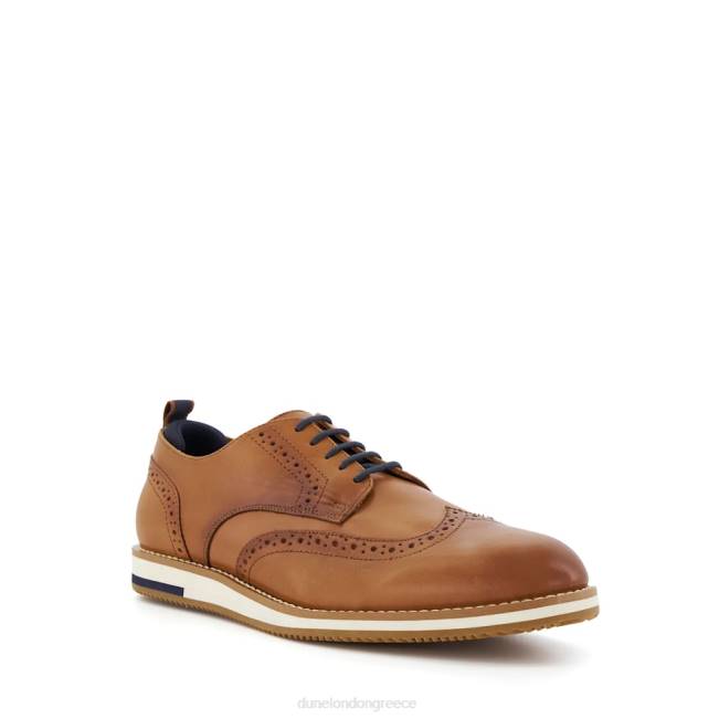 Dune London βυρσοδέψω άνδρες casual δερμάτινα brogues J84Z842 τρίχες