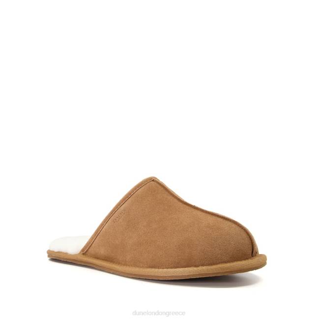 Dune London βυρσοδέψω άνδρες σουέτ παντόφλες με κλειστή μύτη J84Z731 προβλέπω