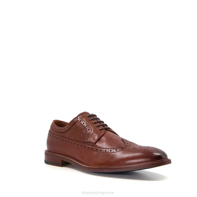 Dune London βυρσοδέψω άνδρες δερμάτινα παπούτσια brogue με άκρη φτερού J84Z748 ανώτερος
