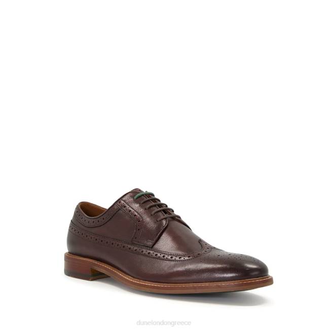 Dune London καφέ άνδρες παπούτσια brogue με άκρη φτερού J84Z786 ανώτερος