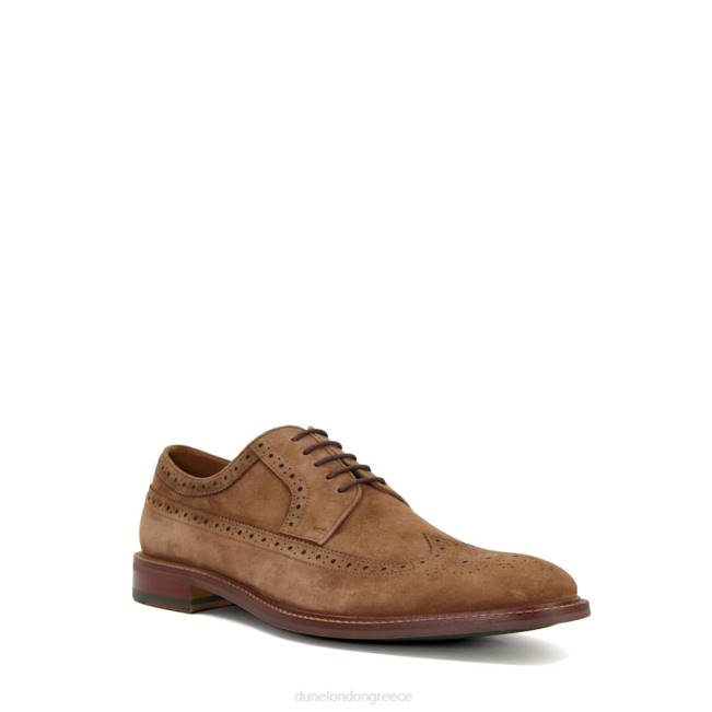 Dune London καφέ άνδρες παπούτσια brogue με άκρη φτερού J84Z841 ανώτερος