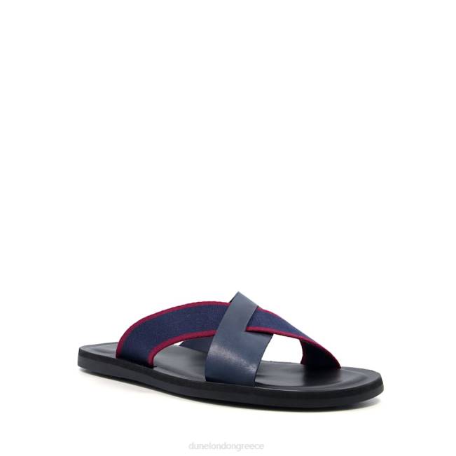 Dune London ΠΟΛΕΜΙΚΟ ΝΑΥΤΙΚΟ άνδρες ολισθητήρες σταυρωτού ιμάντα J84Z790 ιδανικό