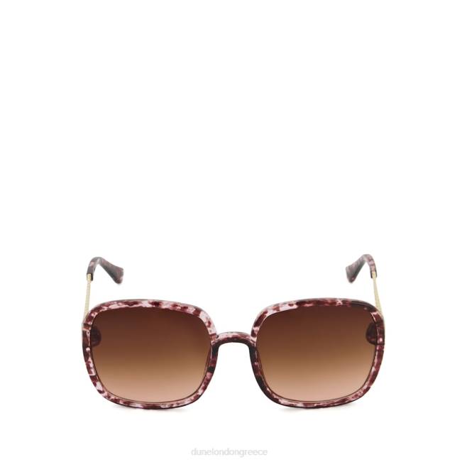 Dune London κοκκινίζω γυναίκες ανακυκλωμένα υπερμεγέθη γυαλιά ηλίου J84Z159 αίγλη