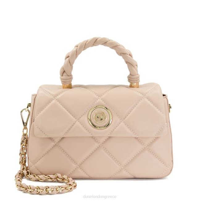 Dune London κοκκινίζω γυναίκες μικρή καπιτονέ τσάντα με πλεκτό χερούλι J84Z183 δούκισσα σελ