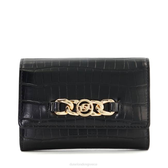 Dune London μαύρος γυναίκες ανακυκλωμένο πορτοφόλι με μεταλλική επένδυση J84Z139 kayci