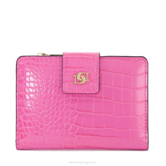 Dune London ροζ γυναίκες πορτοφόλι με εφέ κροκ J84Z144 kenners