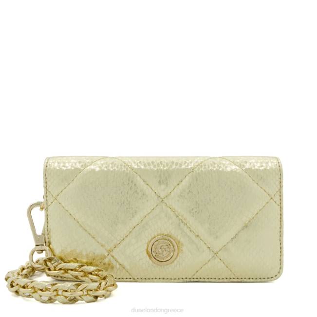 Dune London χρυσός γυναίκες καπιτονέ micro τσάντα J84Z35 ουρανό