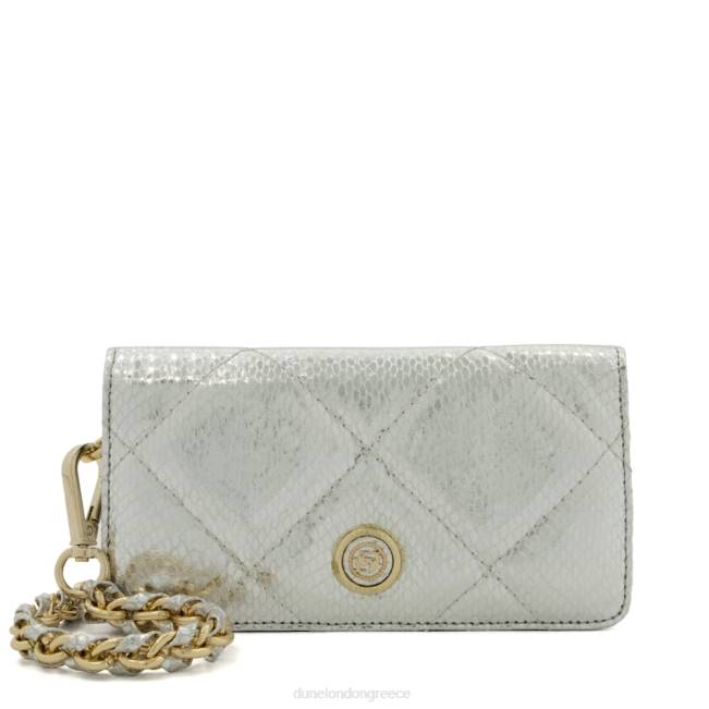 Dune London ασήμι γυναίκες καπιτονέ micro τσάντα J84Z36 ουρανό