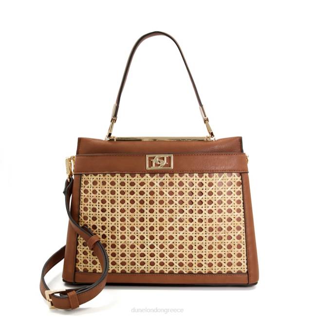 Dune London βυρσοδέψω γυναίκες μεγάλη τσάντα ρατάν J84Z134 δουλοπάροικος