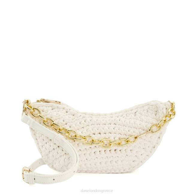 Dune London άσπρο γυναίκες Τσάντα χιαστί με μικρή αλυσίδα με λεπτομέρεια J84Z141 ντάμμι