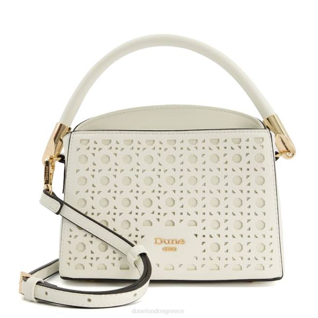 Dune London άσπρο γυναίκες μικρή τσάντα χιαστί κομμένη με λέιζερ J84Z262 καθυστέρηση