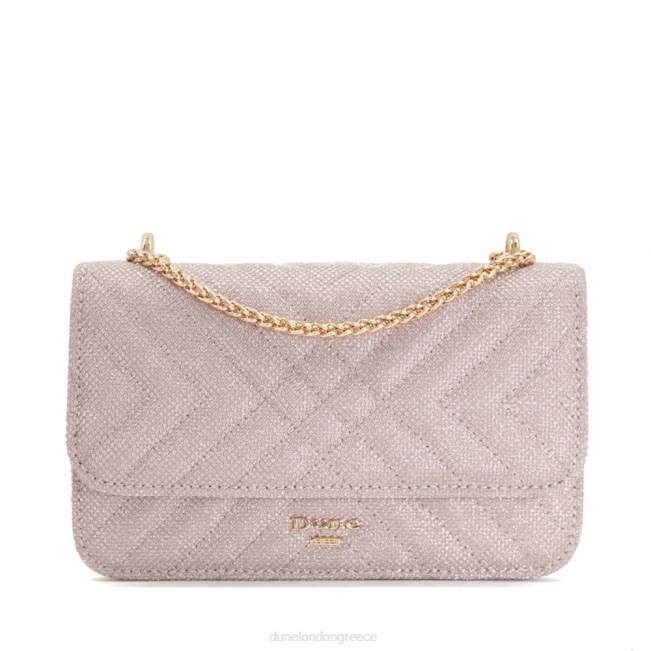 Dune London ροζ χρυσός γυναίκες Τσάντα ώμου με καπιτονέ αλυσίδα J84Z215 edorchie
