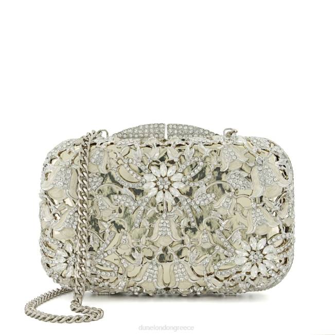 Dune London χρυσός γυναίκες συμπλέκτης μεταλλικό κουτί με λεπτομέρεια διαμάντι J84Z40 Berkeley