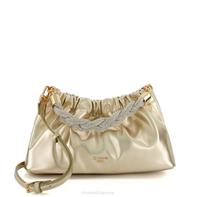 Dune London ροζ χρυσός γυναίκες Τσάντα συμπλέκτη με λεπτομέρεια διαμάντι J84Z90 εύρημα